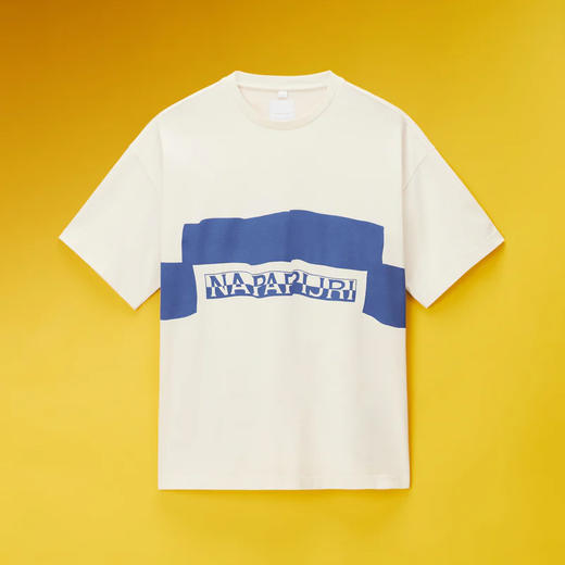 Napapijri 中性 Martine Rose联名 字母徽标印花棉质圆领短袖T恤 白色 NP0A4HATN1A1 商品图0