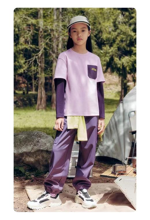 F022737新款拼色打底衫+工装裤柔软舒适组合儿童套装 商品图8