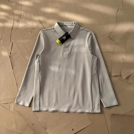 F022706三色可选新款男士百搭翻领polo长袖上衣 商品图3