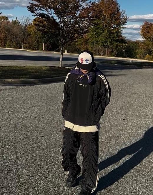 F022735自带做旧肌理梭织运动斜拉链夹克外套 商品图4