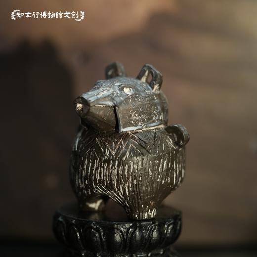 陶鬲形猪首盖盉冰箱贴树脂立体磁吸河南文创旅行纪念品博物馆周边 商品图1