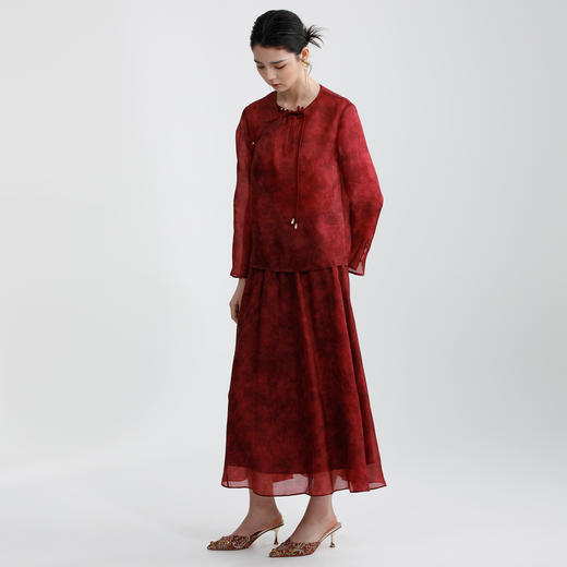 戴布拉芬丝绸上衣L29B113 商品图2