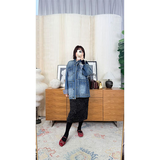 浪漫正当时 H型重工全件钉珠半裙 雪纺面料 真丝腰头 镇场子单品！混搭神器 商品图1