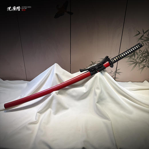 红武士打刀 传统刀剑 沈广隆刀剑 武士 未开刃 商品图1