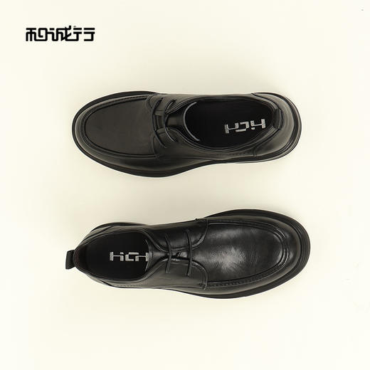 和诚行2026春季新款时尚百搭真皮系带男式商务正装皮鞋1370151 商品图4