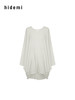 hidemi副线小h V领松弛廓形卷边长袖T恤连衣裙 商品缩略图12