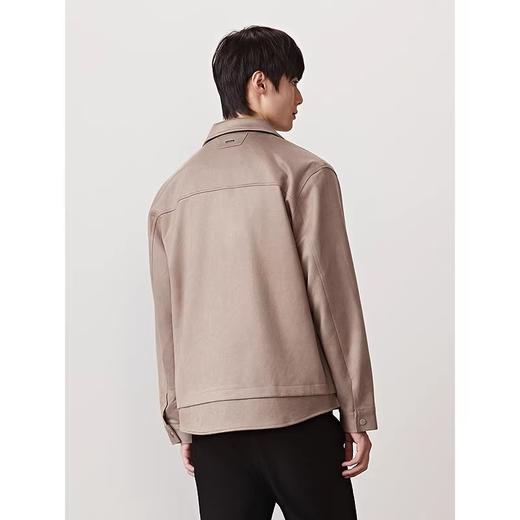 GXG男装 休闲简约翻领仿麂皮夹克外套男  秋季热卖夹克G24X213050 商品图1