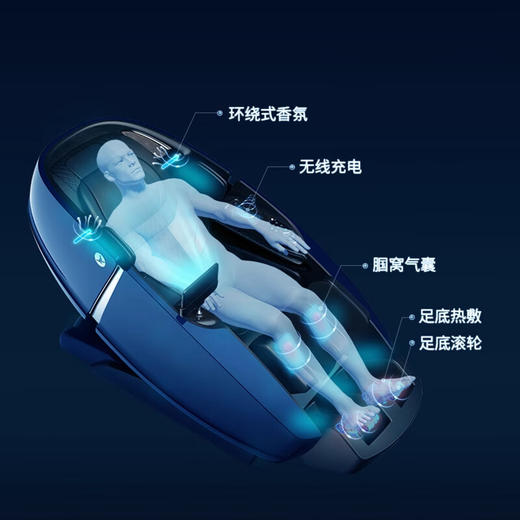 荣泰（RONGTAI）按摩椅家用全身按摩豪华智能零重力太空舱2026十大品牌老人用按摩沙发椅送老人父母礼物RT8900AI 深灰色/咖啡色 商品图3