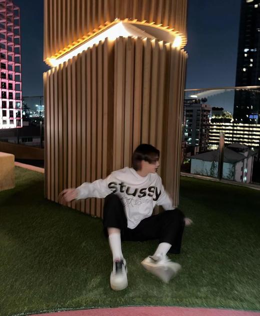 F022733大logo印花情侣柔软舒适圆领长袖T恤 商品图2