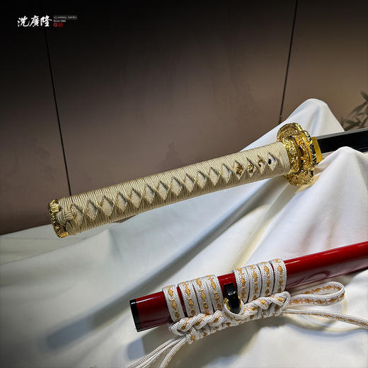 赤金打刀 传统刀剑 沈广隆刀剑 武士 未开刃 商品图4