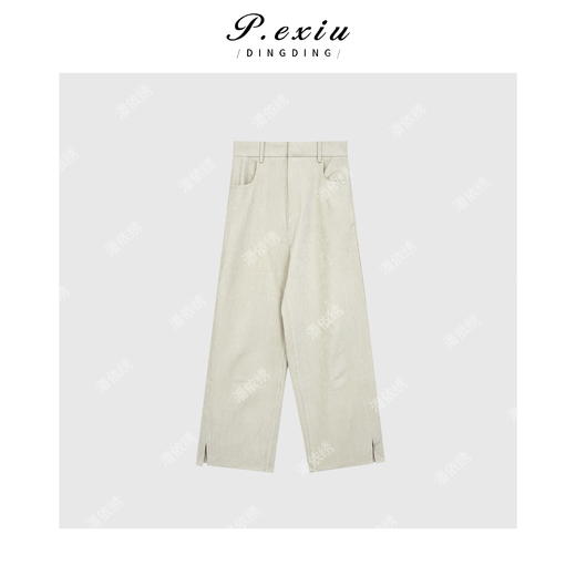 04-6潘依绣丁丁宠粉韩版复古简约休闲百搭休闲裤 Q6739 商品图0