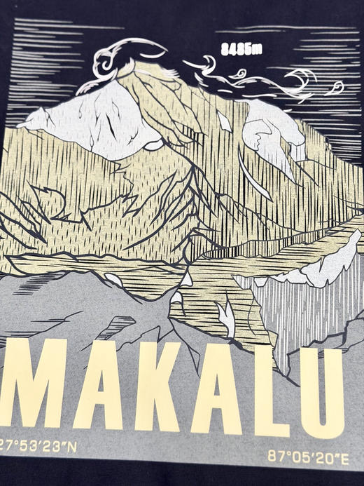 原单正品 KAILAS凯乐石马卡鲁峰印花户外机能短袖T恤，男女同款，
M-XXL 商品图5