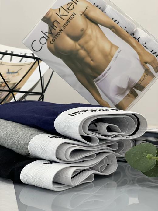 F022787三只装男士平角内裤棉四角舒适透气内裤 商品图2