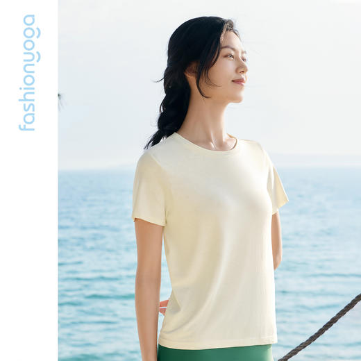 F16321宽松弹力一体织T恤 商品图12