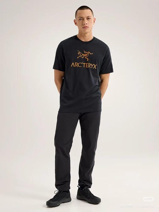 鸟家 Arc'word Logo 黑金字母印花圆领短袖T恤 商品图3