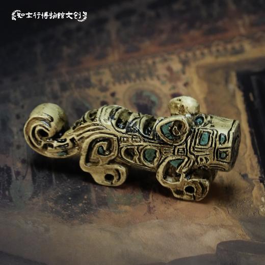 嵌绿松石骨虎冰箱贴磁吸立体树脂材质博物馆文创河南安阳旅游纪念 商品图0