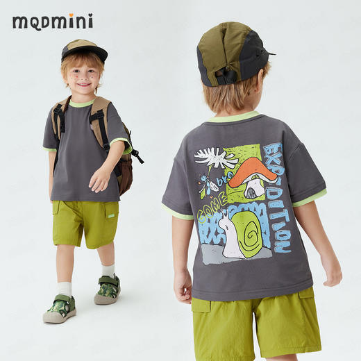 【10A抑菌】【90-140】【MQDmini】男童夏季短袖T恤凉感透气 商品图4
