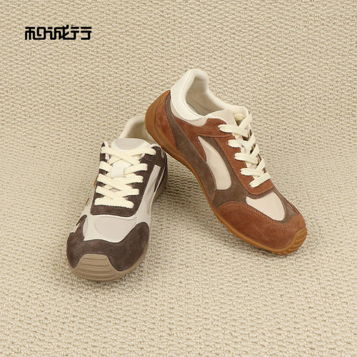 和诚行2026春季新款时尚软底透气舒适德训平底男式休闲鞋1950096 商品图2