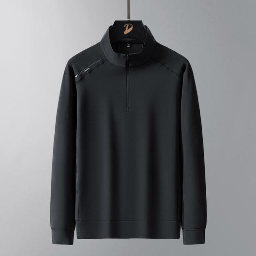 【DSK】大依优型大码男装春季运动半拉链卫衣凉感休闲商务百搭长袖T恤 商品图1