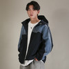 DRONKOO 2026 连帽前后拼接牛仔微阔中厚夹克 商品缩略图1