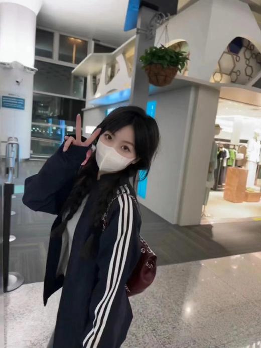 F022768品QQ糖同款立领三条杠情侣夹克外套 商品图5