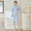 IWY/气质蓝色小香风西装套裙女2026春季新款美容院接待职业正装1024CS103 商品缩略图0
