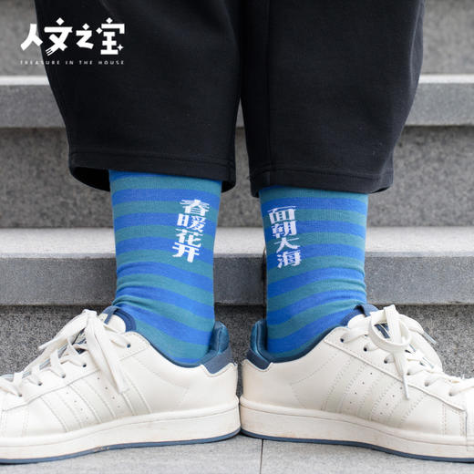 【人文之宝】海子诗歌系列·面朝大海长袜 商品图4