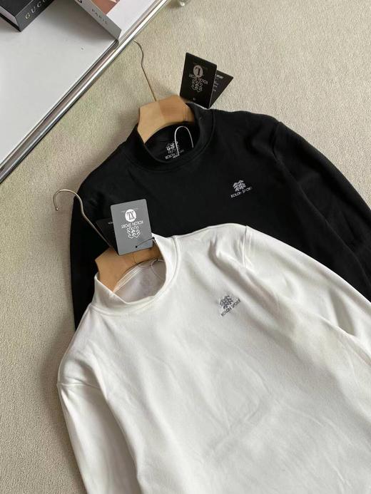 F022783秋冬系列半高领醋酸羊绒蛋白打底衫情侣款 商品图2