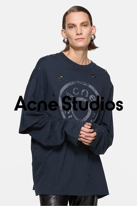 周笔畅同款ACN*E假两件长袖T