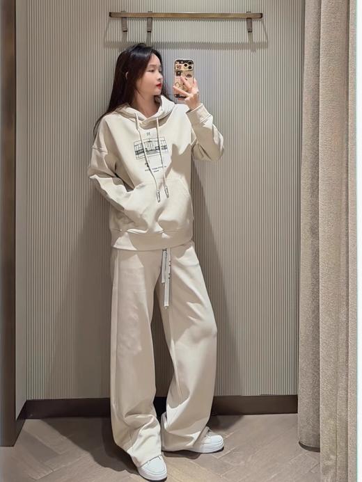 点此购买 Max春秋季女士飘带休闲直筒阔腿裤 mp 340968 商品图14