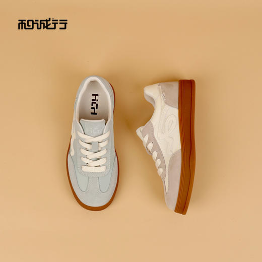 和诚行2026春季新款舒适百搭厚底德训女式休闲鞋0010858 商品图4