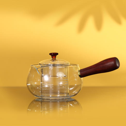 问鼎玻璃侧把煮茶壶可加热（小） 商品图0