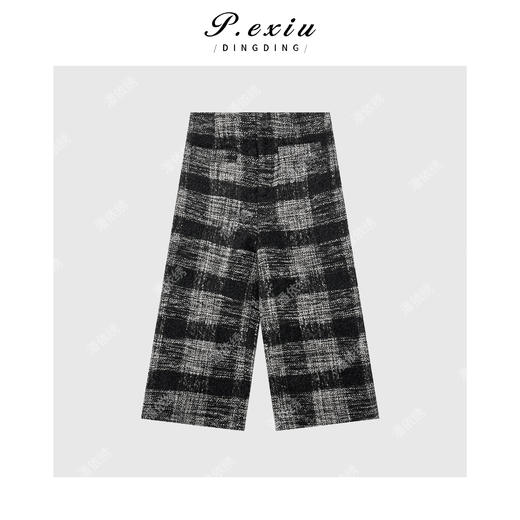 A008潘依绣丁丁宠粉时髦复古条纹休闲裤Q0412 商品图0