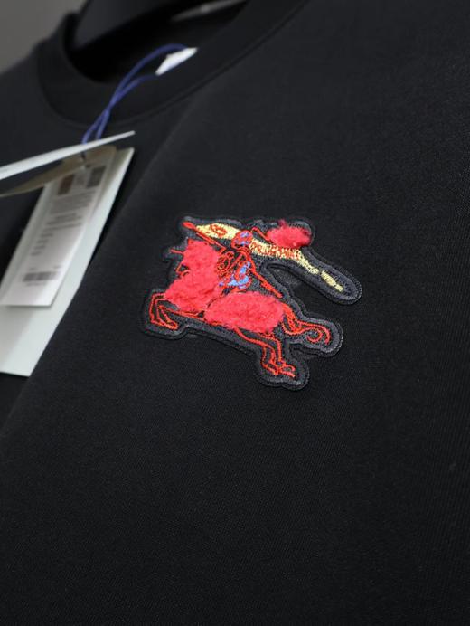 F022774胸前战马植绒刺绣logo情侣款圆领卫衣 商品图5