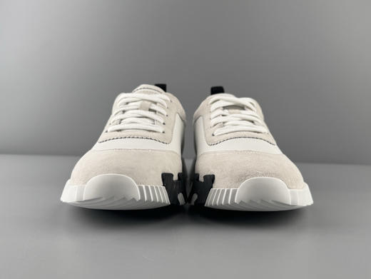 春季特惠💰650 代购冲正版本 # HERMES 爱马仕 Bouncing KHEA运动鞋 绒面革 圆头系带 平底 跑鞋 低帮 生活休闲鞋 男女同款 商品图5