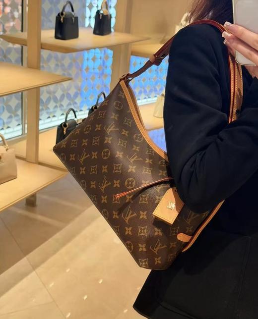 F022778女士单肩包carryall横版棕色老花腋下包 商品图6