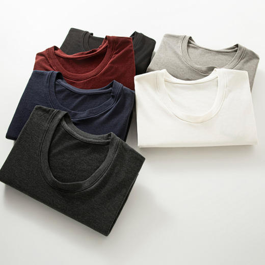 新款肌底打底衫 发热黑科技 稀土肌底云柔水滴打底衫 羊毛桑蚕丝 圆领/水滴U领 打底衫 多色可选 商品图12