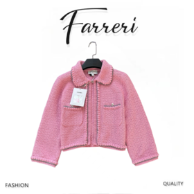 香奶奶 双C拼接编织珍珠