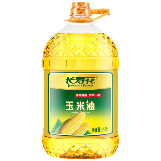 长寿花玉米油非转基因压榨一级家用烘焙纯正食用油4L 商品图1