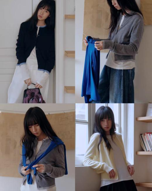 步履不停/6A13333C/假两件毛衣开衫 商品图0