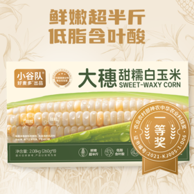 【麦麦SY】大穗甜糯白玉米260g*8根 | 整箱鲜嫩超半斤含叶酸