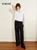 hidemi副线小h 全棉松弛感简约抽绳直筒长裤休闲裤 商品缩略图6