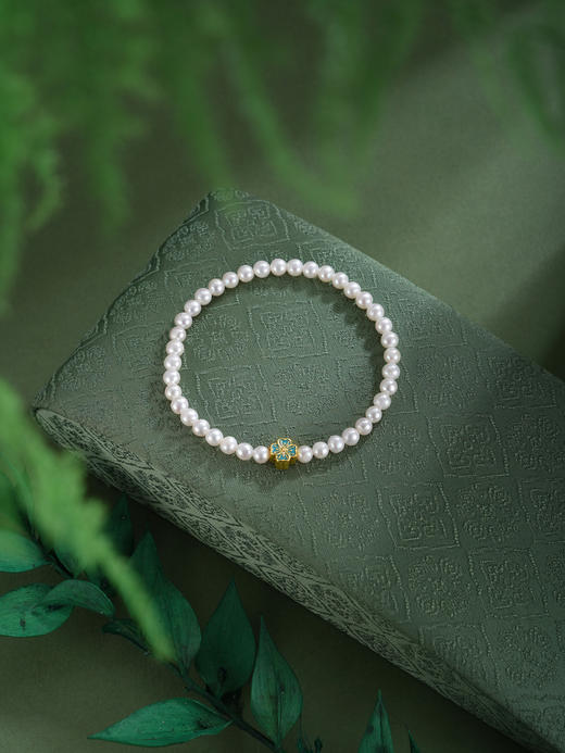 子佩集【幸运如愿】珍珠惜王妃手链【AYSL12】四叶草镀金2602 商品图4
