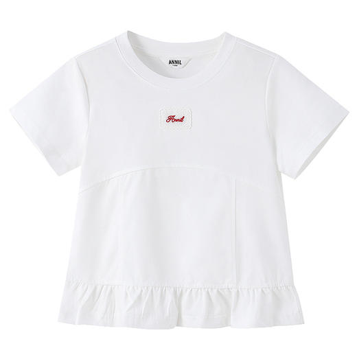 女童圆领短袖针织衫夏季新款安奈儿童装EG621671 商品图5