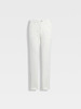 callisto米白色棉弹直筒微收脚牛仔裤 商品缩略图0