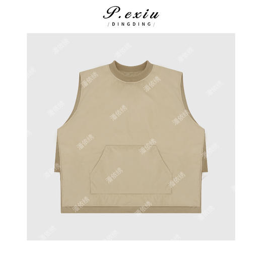 A008潘依绣丁丁宠粉韩系慵懒风休闲背心上衣Q6542 商品图0