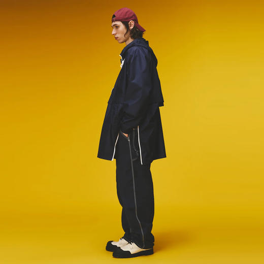 Napapijri 中性Martine Rose联名 Rainforest Axl 字母徽标贴片连帽雨衣 蓝色 NP0A4FI2B2Q1 商品图10