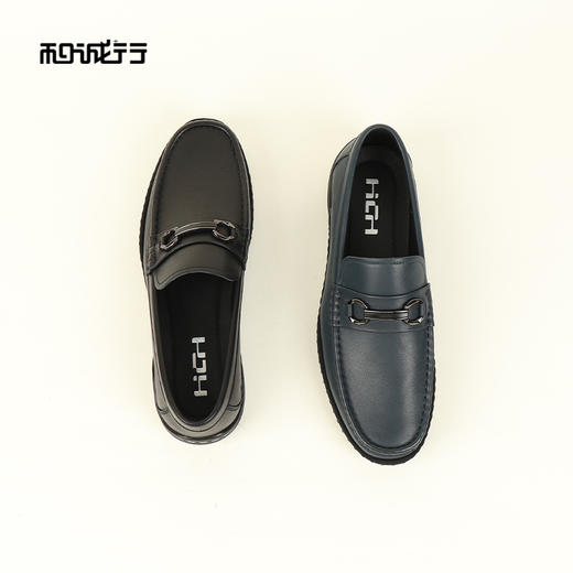 和诚行2026春季新款真皮商务休闲皮鞋平底圆头男式商务鞋0551276 商品图4