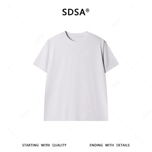 SDSA男装2026新款纯色短袖T恤日常通勤休闲百搭男女同款基础款 商品图0