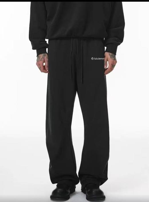 F022793美式高街复古史密斯绒直筒休闲卫裤 商品图7